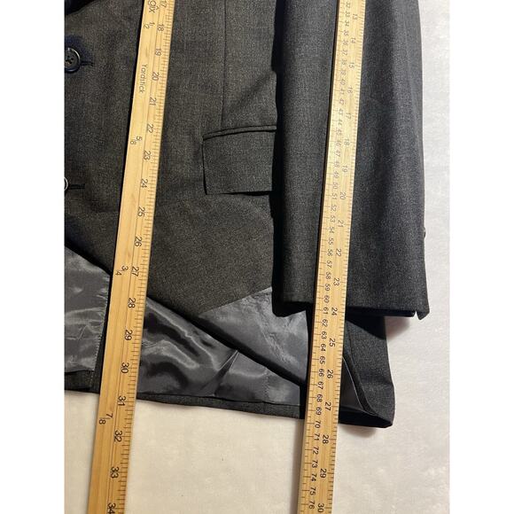 Polo Ralph Lauren Mens 42R 38x29 Charcoal Gray Nailhead Suit - Picture 11 of 16